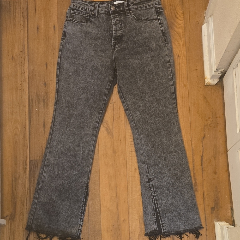 Forever 21 Black Flare Wide Leg Jeans